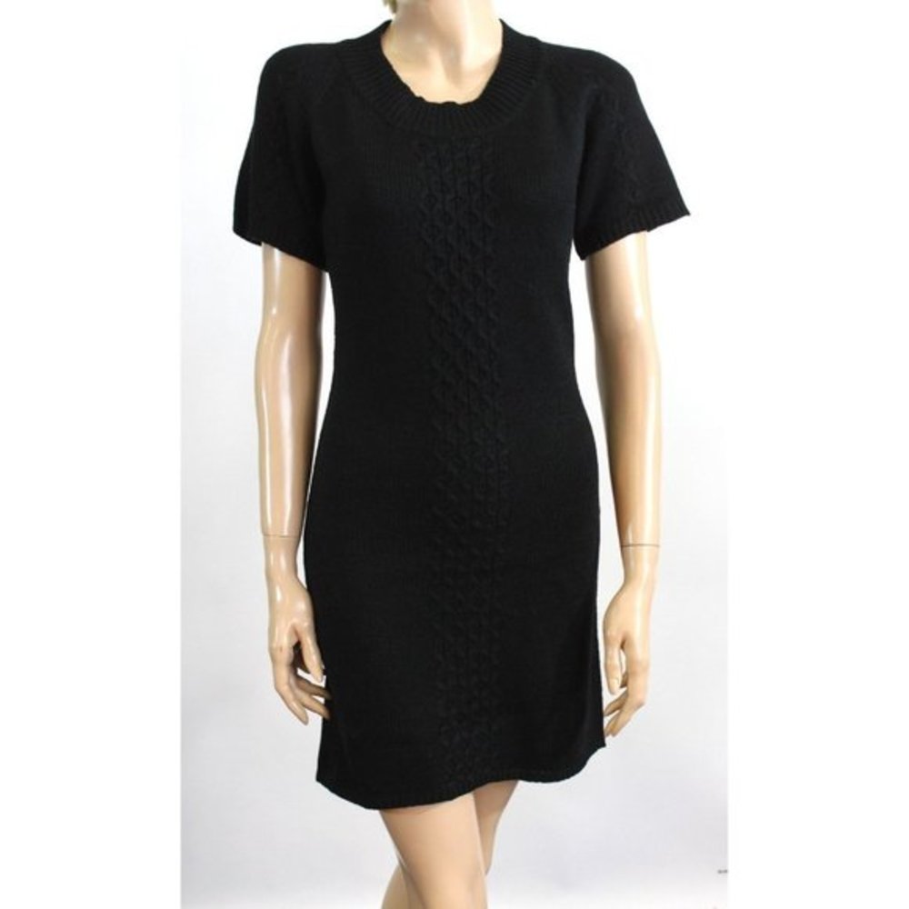 NWT Large Tulle Anthropologie Black Sweater Dress